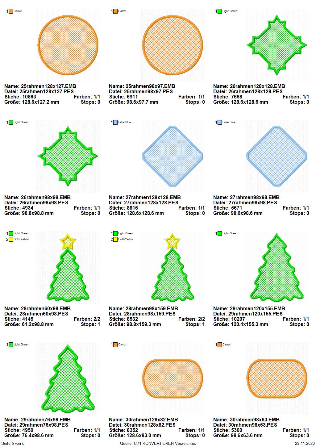Stickdatei Set Colorful Labels Handtuchmotive als Hintergrund für Namen / Initialien Seite 5