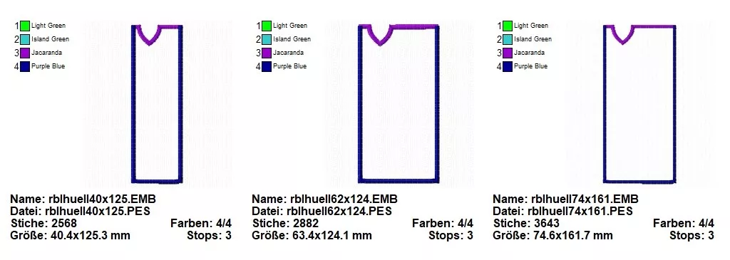 Stickdatei Set ITH Geschenkhüllen für Schokolade, Gutscheine u.a.  Seite 2
