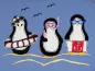 Preview: Stickdatei Set Pinguine als Doodle Applikation (div. Größen)