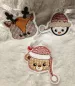 Preview: Stickdatei Set ITH Anhänger Christmas Faces Preview: Stickdatei Set ITH Anhänger Christmas Faces