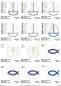 Preview: Stickdatei Set christliche Symbole Preview: Stickdatei Set christliche Symbole