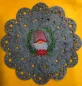 Preview: Christmas Gnome auf ein Tischset aus Filz gestickt. Preview: Christmas Gnome auf ein Tischset aus Filz gestickt.