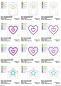 Preview: Stickdatei Set ITH LED Cover Engel, Sterne & Herzen Preview: Stickdatei Set ITH LED Cover Engel, Sterne & Herzen