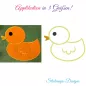 Preview: Stickdatei Ente Applikation in 3 Größen Preview: Stickdatei Ente Applikation in 3 Größen