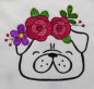 Preview: Stickdatei Set Floral Pug