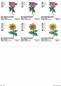 Preview: Stickdatei Set 6 Blumen für den 10x10 & 13x18er Rahmen Preview: Stickdatei Set 6 Blumen für den 10x10 & 13x18er Rahmen