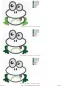 Preview: Stickdatei Frosch Applikation in 3 Größen, Übersicht mit 3 Dateien, jeweils Frosch mit heraushängender Zunge. Preview: Stickdatei Frosch Applikation in 3 Größen, Übersicht mit 3 Dateien, jeweils Frosch mit heraushängender Zunge.