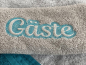 Preview: Stickdatei Set Embossed Schriftzüge für Handtücher Preview: Stickdatei Set Embossed Schriftzüge für Handtücher
