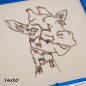 Preview: Stickdatei Giraffe Scribble Preview: Stickdatei Giraffe Scribble