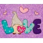 Preview: Doodle Applikation Gnom mit Herzchen