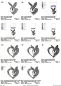 Mobile Preview: Stickdatei Set Hase mit Herz inkl. Dateien für Bestecktaschen und Stabdesign (div. Größen)