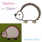 Preview: Stickdatei Igel Applikation in 3 Größen Preview: Stickdatei Igel Applikation in 3 Größen