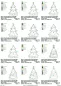 Preview: Stickdatei Set ITH Adventskalender-Tannen Adventstanne
