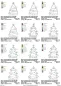 Preview: Stickdatei Set ITH Adventskalender-Tannen Adventstanne