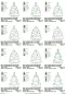 Preview: Stickdatei Set ITH Adventskalender-Tannen Adventstanne