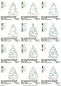 Preview: Stickdatei Set ITH Adventskalender-Tannen Adventstanne