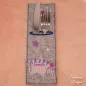 Preview: Bestecktasche mit Schriftzug Happy Birthday aus dem Stickdatei Set Party Deko