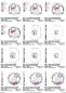 Preview: Stickdatei Set ITH Osterkörbe (div. Rahmengrößen), Übersicht mit 12 Dateien. 5 mal für Beutel mit Motiv Hase im Kranz; 7 mal Einzelmotive Hase im Kranz in Varianten.