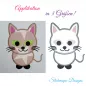 Preview: Stickdatei Katze Applikation in 3 Größen Preview: Stickdatei Katze Applikation in 3 Größen