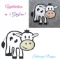 Preview: Stickdatei Kuh Applikation in 3 Größen Preview: Stickdatei Kuh Applikation in 3 Größen