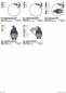 Preview: Stickdatei Set Mandalagnom mit maritimen Rahmen Preview: Stickdatei Set Mandalagnom mit maritimen Rahmen