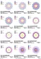 Preview: Stickdatei Set 8 Mandalas Line Art