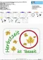 Preview: Freebie Stickdatei ITH Mug Rug Herbst (13x18 und 10x10 Rahmen) Preview: Freebie Stickdatei ITH Mug Rug Herbst (13x18 und 10x10 Rahmen)