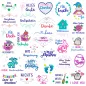 Preview: Stickdatei Set 124 Designs für alle Anlässe