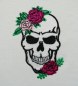 Mobile Preview: Stickdatei Set Skull with Roses in verschiedenen Variationen