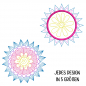 Preview: Stickdatei Set 8 Mandalas Line Art