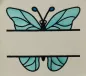 Mobile Preview: Stickdatei Sparset Splitted Butterflies in verschiedenen Größen