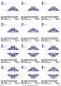 Preview: Stickdatei Set Split Ornamente für Monogramme (div. Größen), Übersicht mit 12 Dateien. 6 mal komplettes Schnörkelornament mit Schriftplatzaussparung; 6 mal hälftiger Anteil.