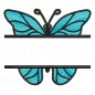 Preview: Schmetterling Monogramm Motiv