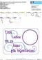 Preview: Freebie Stickdatei ITH Mug Rug 2 (13x18 Rahmen), Abbildung mit ausgesticktem komplettem Tassenteppich nebst Übersicht mit 9 Dateien. Die einzelnen Dateien ergeben einen gesamten Mugrug (dreimal Umrandung, dreimal Abstellplatz, einmal Schnörkel, einmal ers