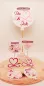 Preview: Stickdatei Set Liebe & Hochzeit - Stabdesigns, Foto mit 8 Designs, präsentiert auf Holzscheibe, die auf orangem Fell liegt. Ohne Einstecköse: 4 mal unterschiedliches Schnörkel-Herz, eins davon mit Schriftzug "Mr. & Mrs.". Mit Einstecköse: 2 mal Luftballon