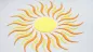 Preview: Ornament Sonne in gelb orange