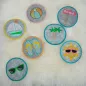 Preview: Stickdatei Set Summer Buttons - für Patches mit & ohne Klett