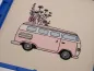 Preview: Stickdatei Retro Camper - Hippie Bus