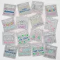 Preview: Bunt bestickte Wunscherfüller. Das sind kleine Filztaschen, in denen man Geldgeschenke verpacken kann.