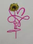 Preview: Schriftzug Love mit Herz und einer Sonnenblume. Preview: Schriftzug Love mit Herz und einer Sonnenblume.