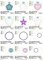 Preview: Stickdatei Set ITH Mug Rugs und Anhänger Preview: Stickdatei Set ITH Mug Rugs und Anhänger