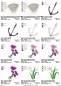 Preview: Stickdatei Set Unterwasserwelt, Übersicht mit 12 Dateien. 2 mal Muschel; 4 mal Anker; 4 mal Blumengebinde; 2 mal seegrasartige Blume.