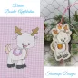 Preview: Stickdatei Rentier Applikation + ITH Anhänger Preview: Stickdatei Rentier Applikation + ITH Anhänger