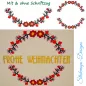 Preview: Stickdatei Set Blumenranke Blankodateien + mit Schriftzug Frohe Weihnachten (div. Größen)