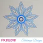Preview: Freebie Stickdatei Eisblume (9x9cm)