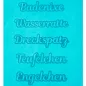 Preview: Stickdatei Set Embossed Schriftzüge für Handtücher z.B. Badenixe, Wasserratte, Dreckspatz, Teufelchen, Engelchen.