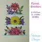 Mobile Preview: Stickdatei Set Floral Borders (div. Größen)