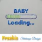 Mobile Preview: Freebie Stickdatei Baby Loading