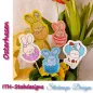 Preview: Stickdatei Set Osterhasen ITH Stabdesigns Preview: Stickdatei Set Osterhasen ITH Stabdesigns