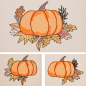 Preview: Stickdatei Set Hallo Herbst mit dekorativem Kürbis